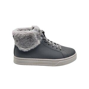 Koolaburra by UGG Women's Sundell Fuzz Chukka Sneaker Gray Size 6